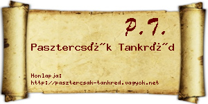 Pasztercsák Tankréd névjegykártya
